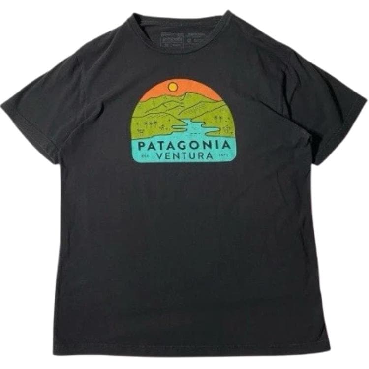 Футболка Patagonia Черный BLK Мужские T-рубашки - изображение 1