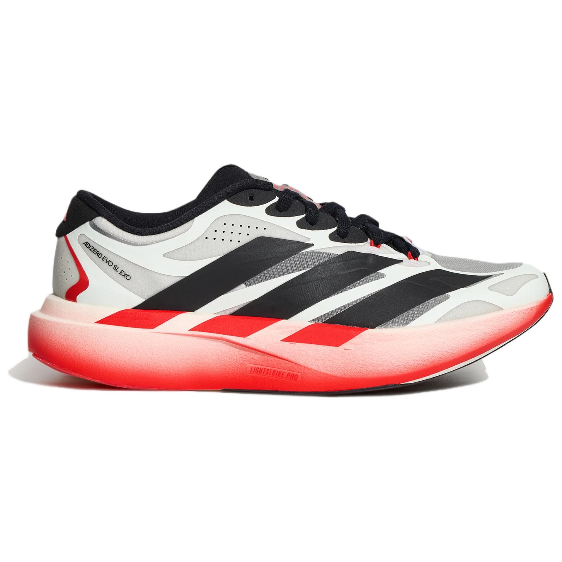 Кроссовки для бега Adidas Adizero Evo SL Беговые кроссовки Низкий Топ Черный Ярко-красный Кристально-белый Унисекс - изображение 2