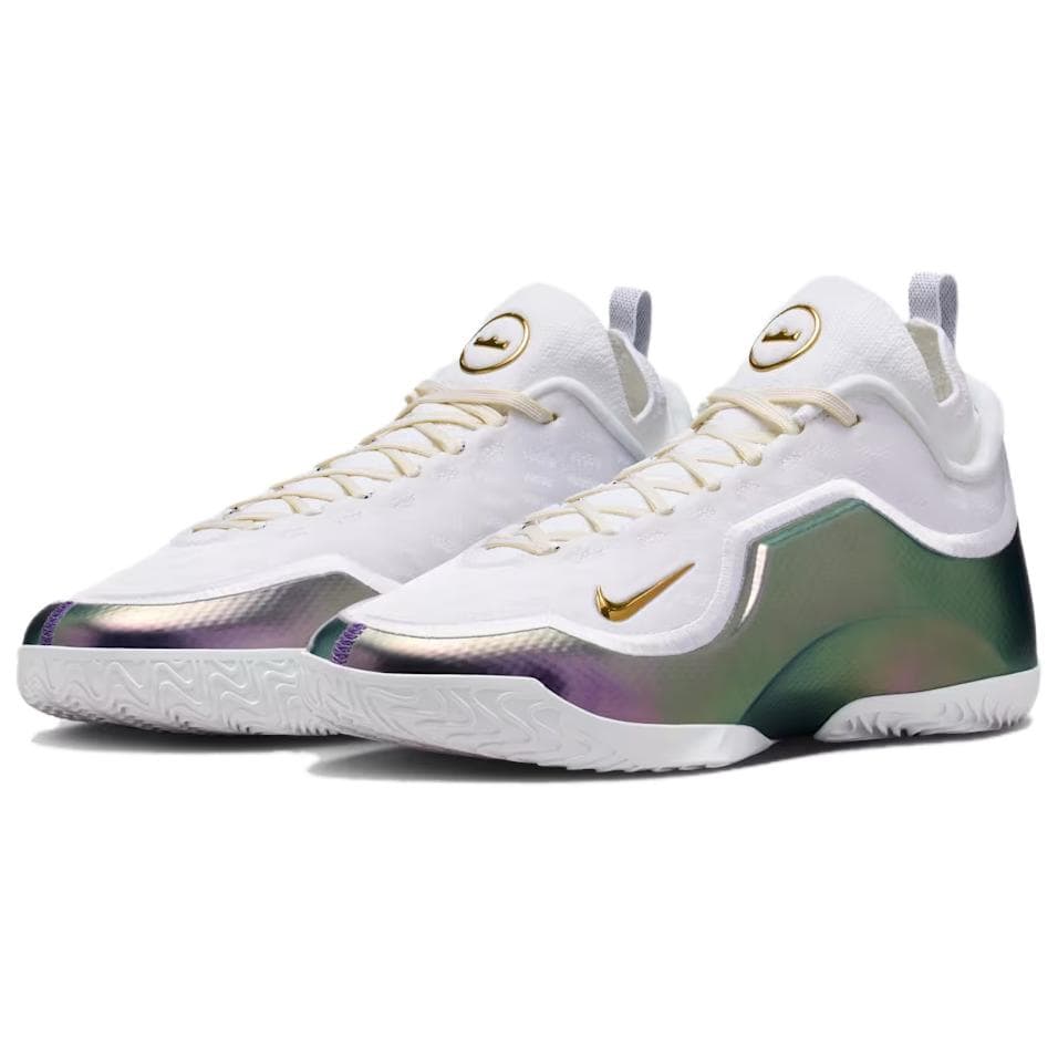 Кроссовки для баскетбола NIKE Lebron 23 Поддержка Отскок Анти-Твист Сцепление MID Топ Баскетбольные Кроссовки Мужские Белые - изображение 3