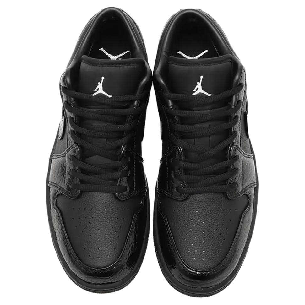 Ретро баскетбольные кроссовки Jordan Air Jordan 1 Low "Black Croc" - изображение 4