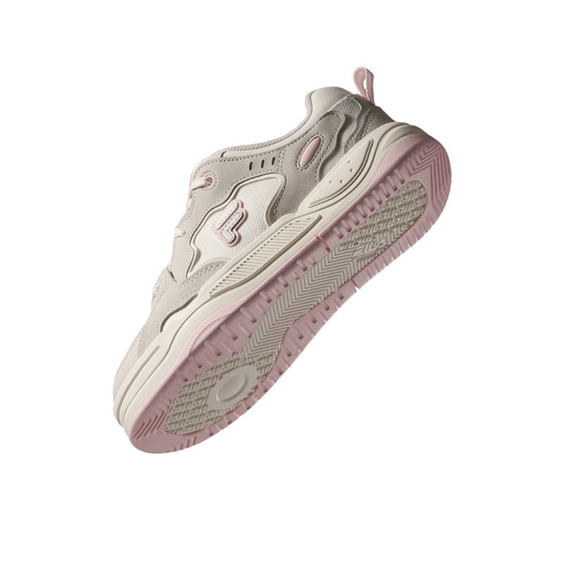 Кроссовки FILA FUSION BANK 2 DX Cool Skate Shoes 2 Скейтбордические кеды Low Топ Молочно-белый Простой серый Женские - изображение 6