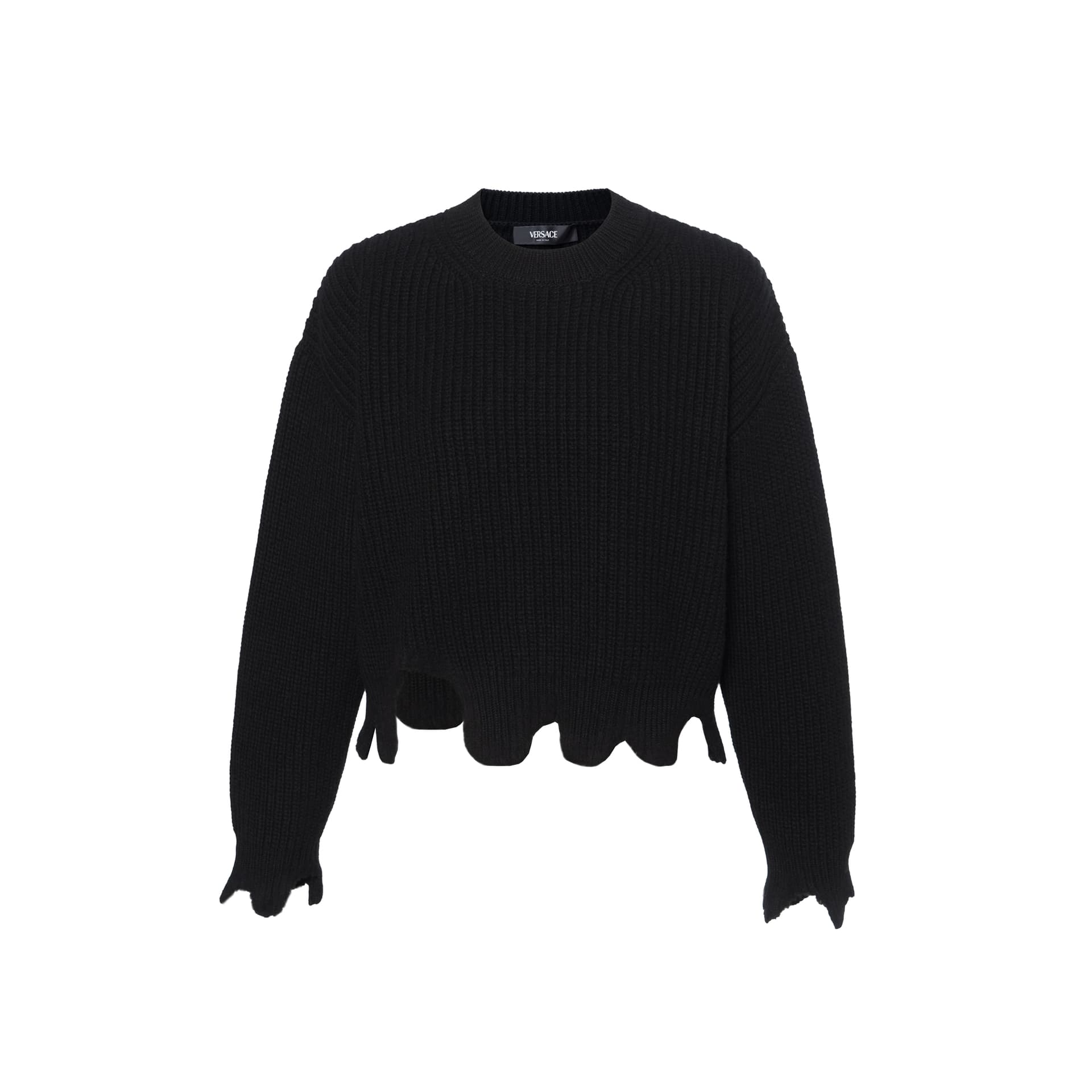 Кардиган VERSACE Distressed Knit Sweater - изображение 1
