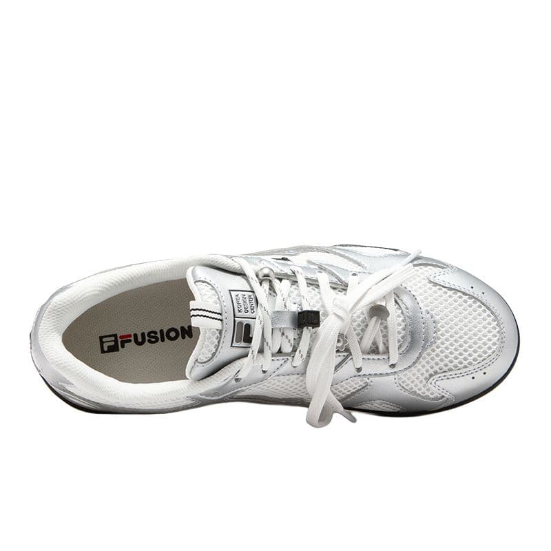 Кроссовки FILA FUSION Flora Low Топ Повседневная обувь Женская Белый Космический Серебряный - изображение 4
