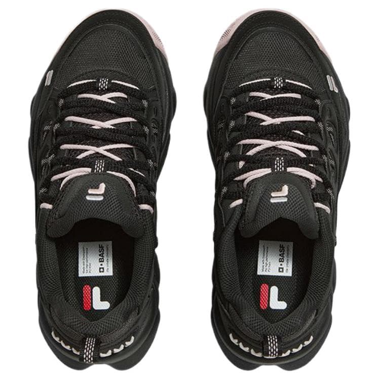 Кроссовки FILA FUSION WATERBEAR Bear Paw Shoes Спортивный ретро стиль Дышащий Лоу-топы Массивные кроссовки Женские Черно-розовый - изображение 4