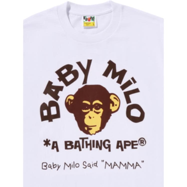 Футболка A BATHING APE Baby Milo Унисекс T-рубашки - изображение 5
