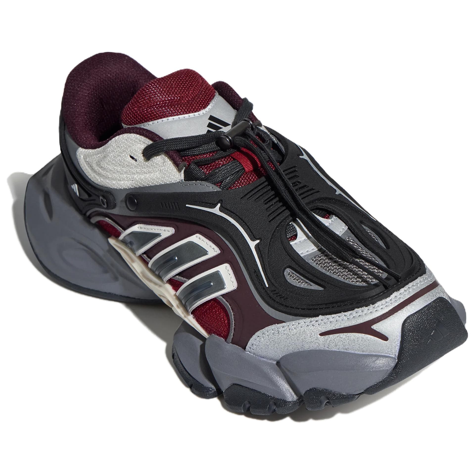 Кроссовки для бега Adidas XLG RUNNER DELUXE 2,0 Беговые кроссовки Низкий Топ Красный Угольный Черный Унисекс - изображение 3