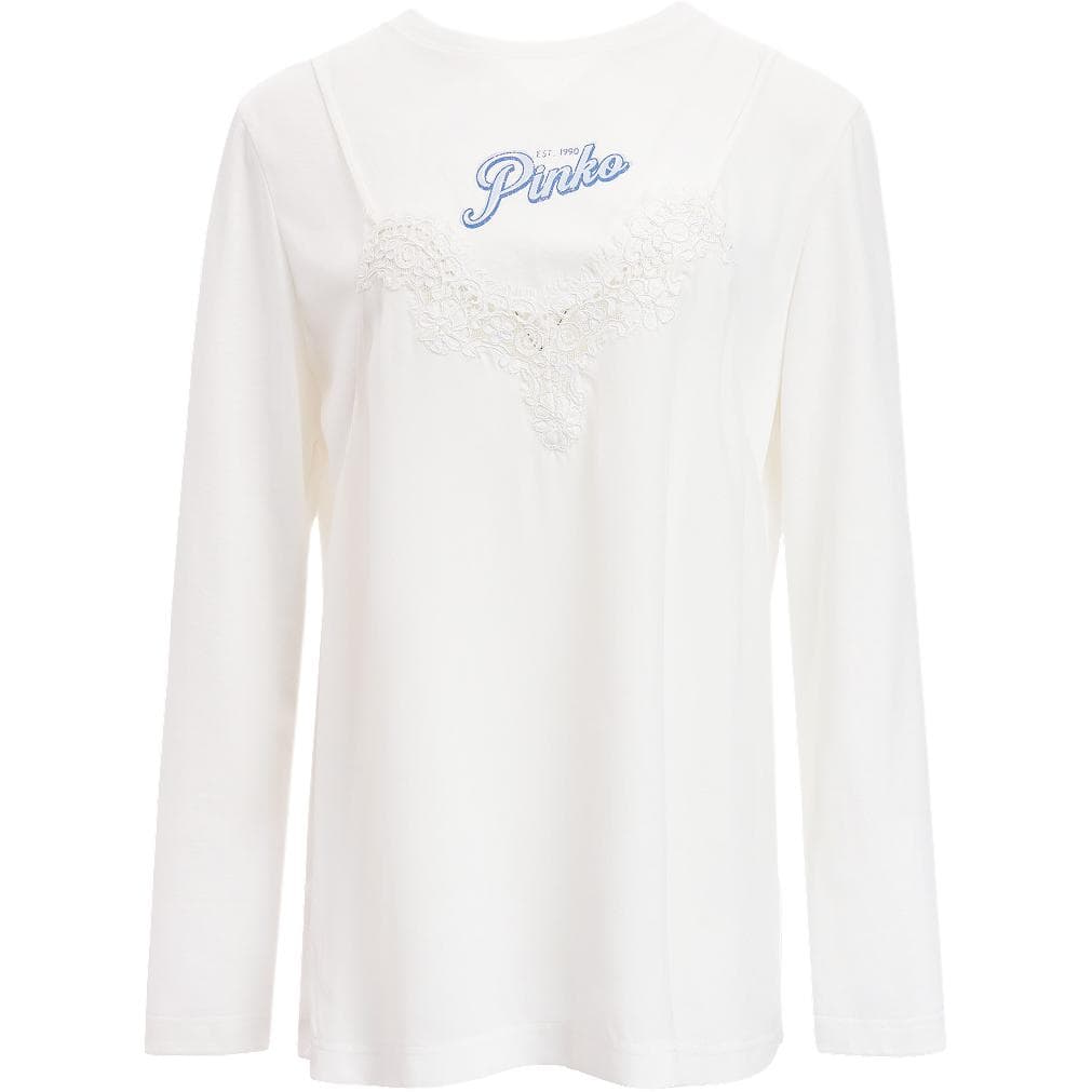 Футболка PINKO Белый Женские T-рубашки - изображение 2