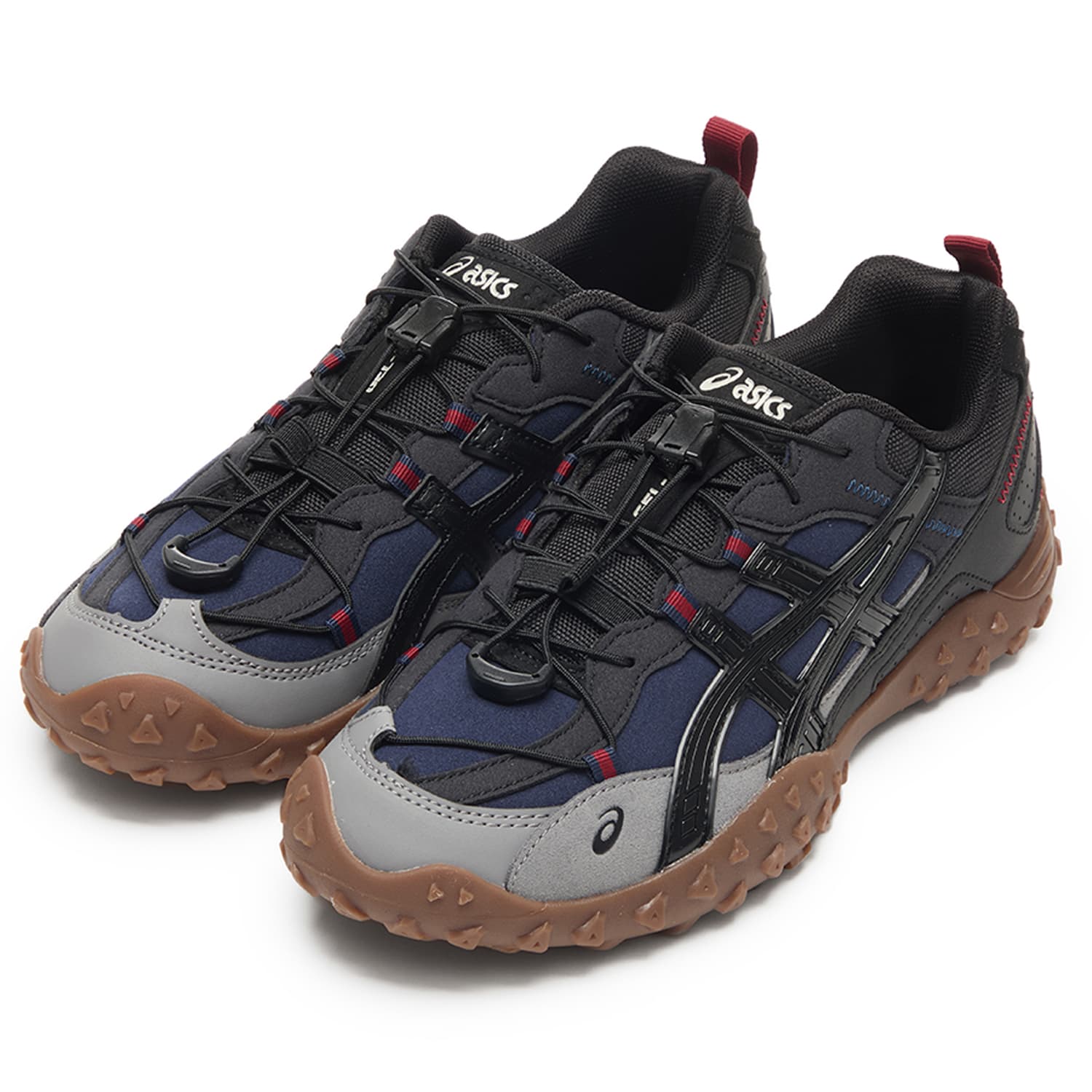 Кроссовки для бега asics GEL-AMMG Износостойкий Лоу-топы Беговые кроссовки Унисекс Синий черный - изображение 2