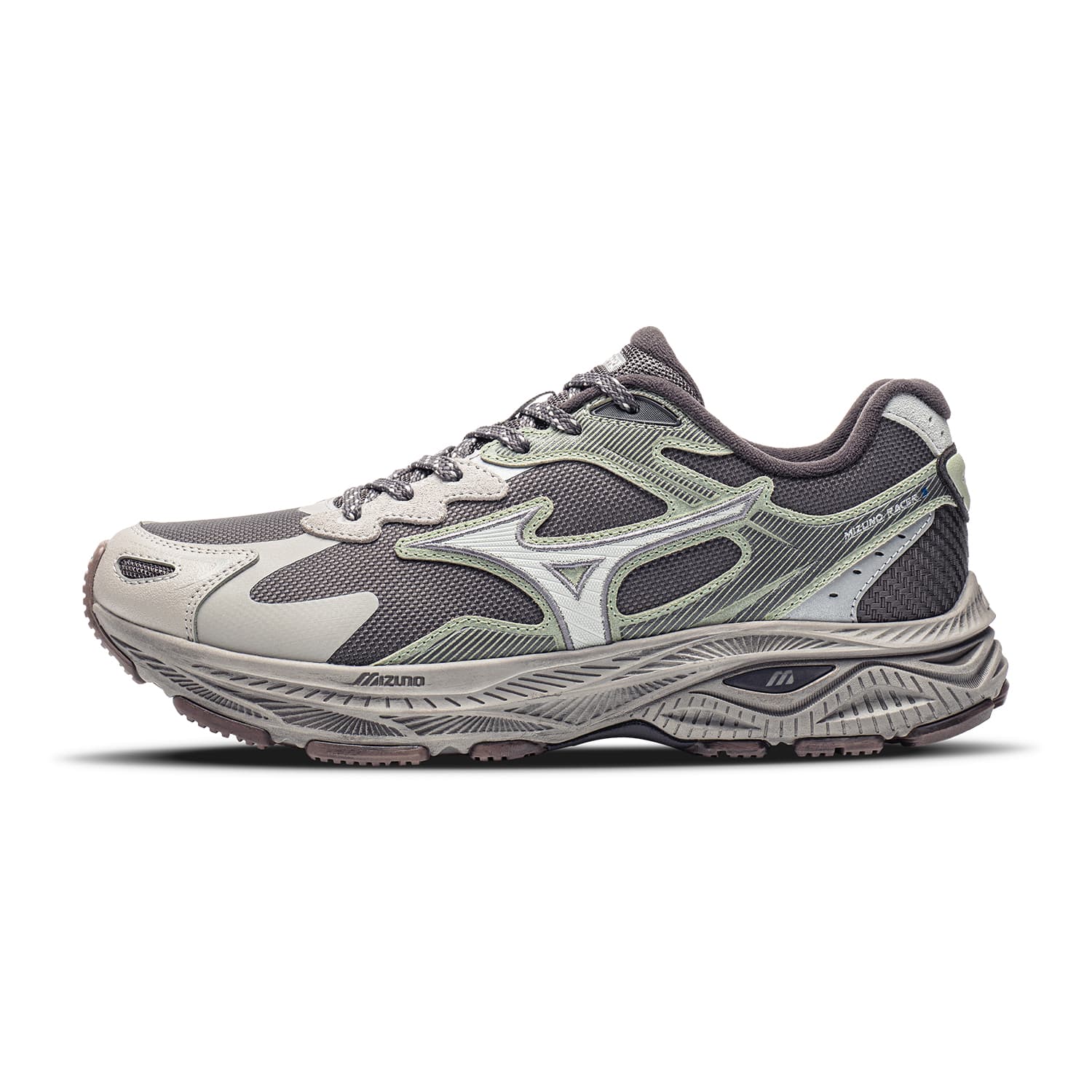 Кроссовки для бега Mizuno Racer S Лоу-топы Беговые кроссовки Унисекс Дракон Цвет колодца Чай - изображение 1