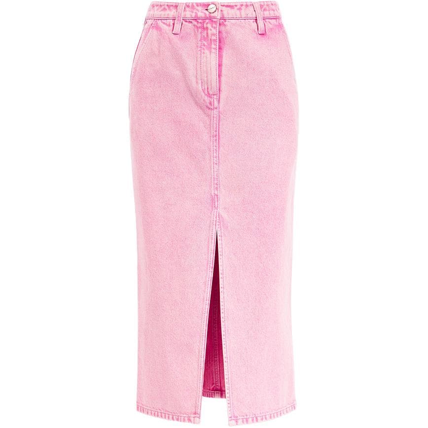 PINKO Розовый Женские Длинные джинсовые юбки - изображение 2