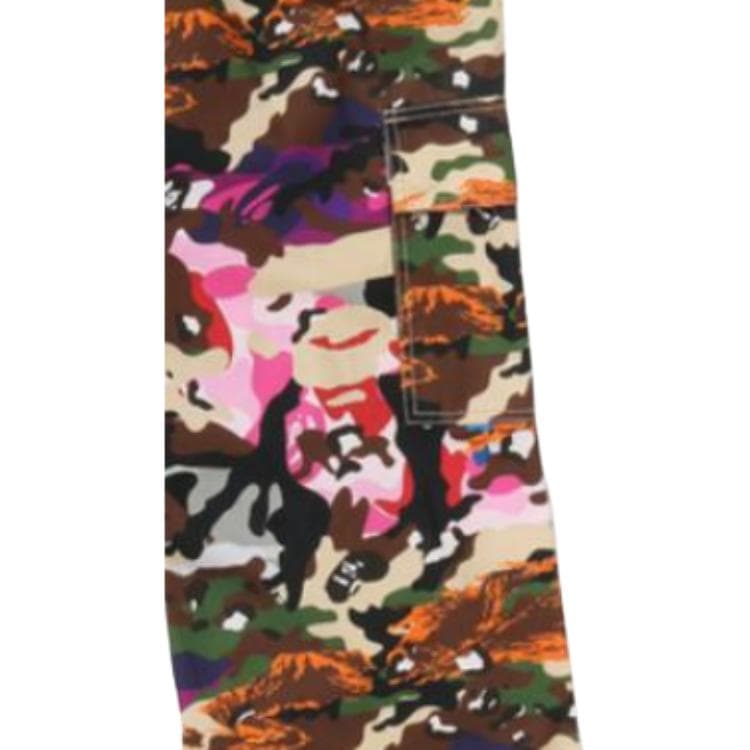 A BATHING APE Смешанный Камуфляж Женские Карго Брюки - изображение 9