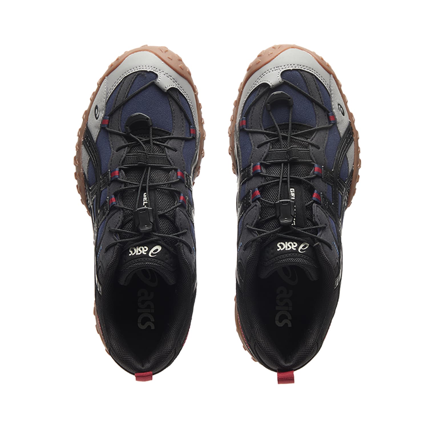 Кроссовки для бега asics GEL-AMMG Износостойкий Лоу-топы Беговые кроссовки Унисекс Синий черный - изображение 3