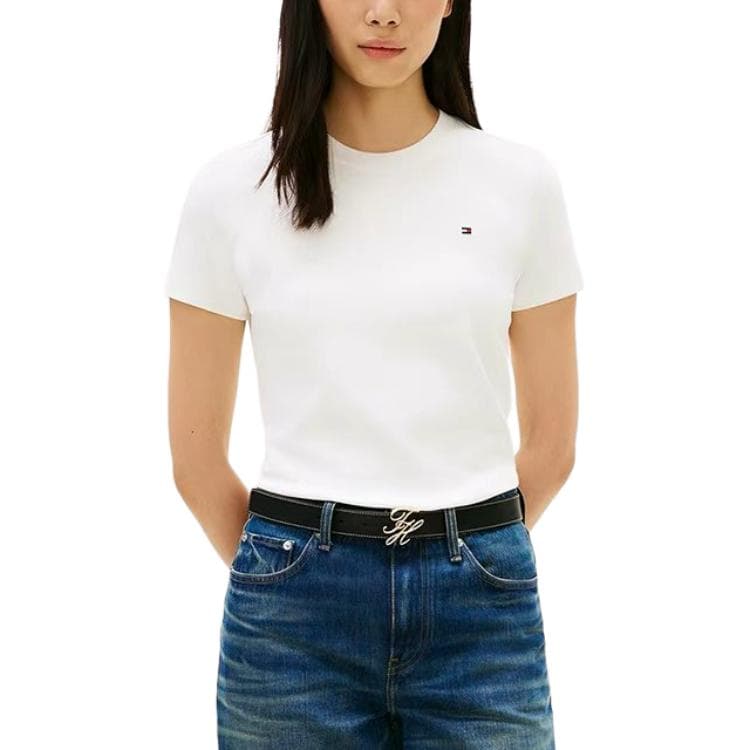 Футболка Tommy Hilfiger Белые Женские T-рубашки - изображение 1