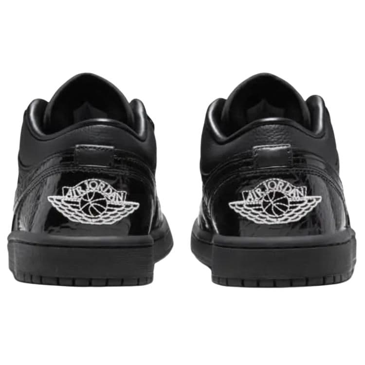 Ретро баскетбольные кроссовки Jordan Air Jordan 1 Low "Black Croc" - изображение 5