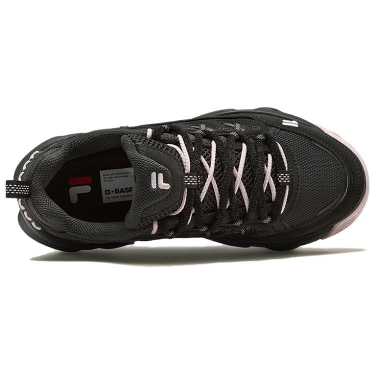 Кроссовки FILA FUSION WATERBEAR Bear Paw Shoes Спортивный ретро стиль Дышащий Лоу-топы Массивные кроссовки Женские Черно-розовый - изображение 6
