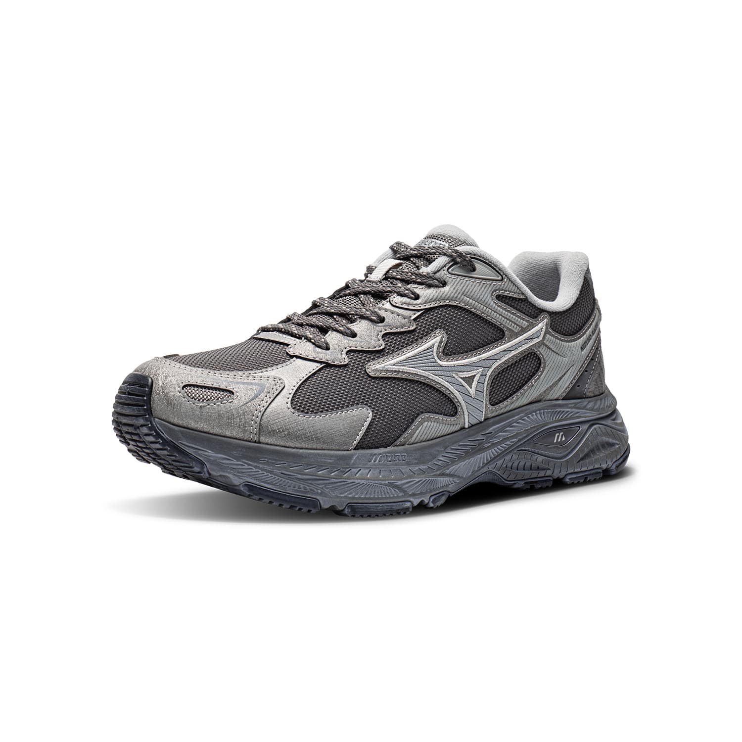 Кроссовки для бега Mizuno Racer S Лоу-топы Беговые кроссовки Унисекс Темный серебристо-серый - изображение 2