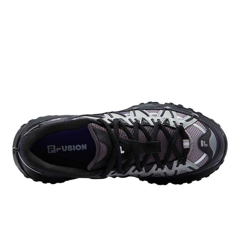 Кроссовки FILA FUSION FREEROAM Wander Shoes Лоу-топы Повседневная обувь Женские Черный Белый Орхидея Голубино-серый - изображение 4