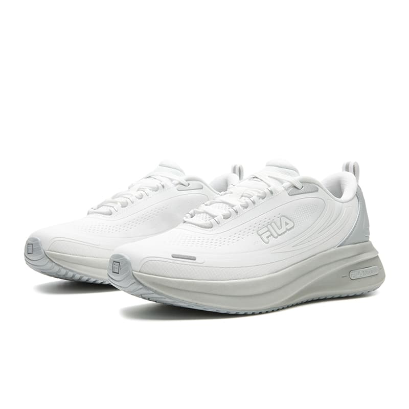 Кроссовки для бега FILA NUVOLE 4 Беговые кроссовки Низкий Топ Отличный Белый Желтый Тусклый Серый Женские - изображение 3
