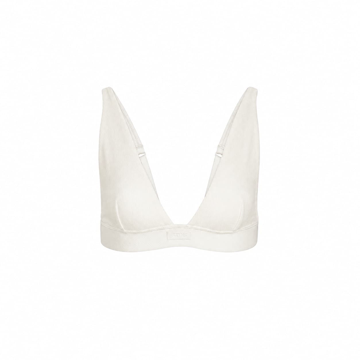 Бюстгальтер SKIMS COTTON RIB PLUNGE BRALETTE V - изображение 3