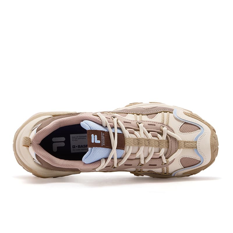 Кроссовки FILA FUSION EXOCET II Mountains Shoe 2 Низкий Топ Массивные Кроссовки Женские Оливково-Коричневый Светлый Умбра - изображение 4