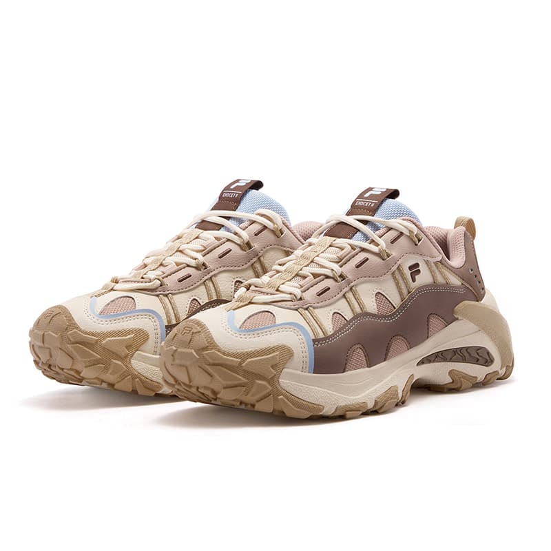Кроссовки FILA FUSION EXOCET II Mountains Shoe 2 Низкий Топ Массивные Кроссовки Женские Оливково-Коричневый Светлый Умбра - изображение 3