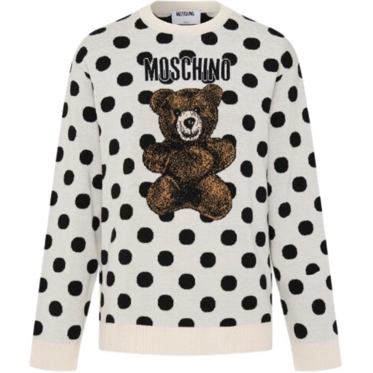 Кофта MOSCHINO Белый Точка Женские Трикотаж - изображение 1