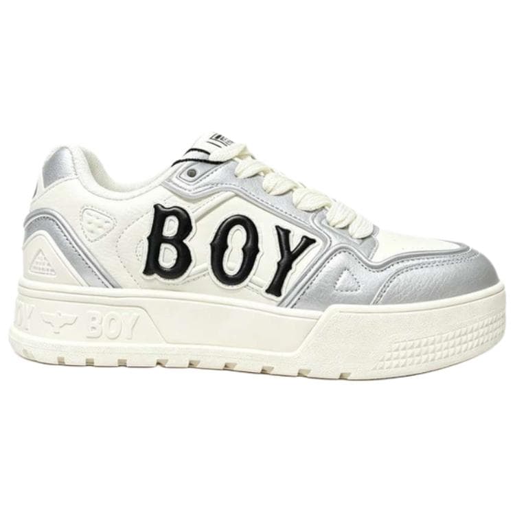 Кроссовки BOY LONDON Скейтборд Кроссовки Низкие Топ Серебристый Белый Унисекс - изображение 2