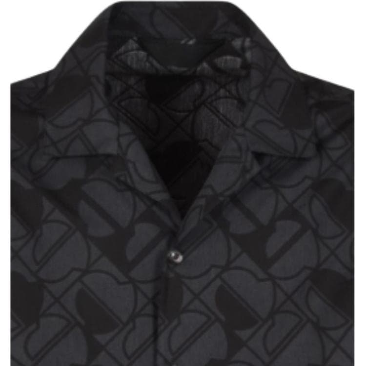 Рубашка MONCLER Мужские Черные Рубашки - изображение 7