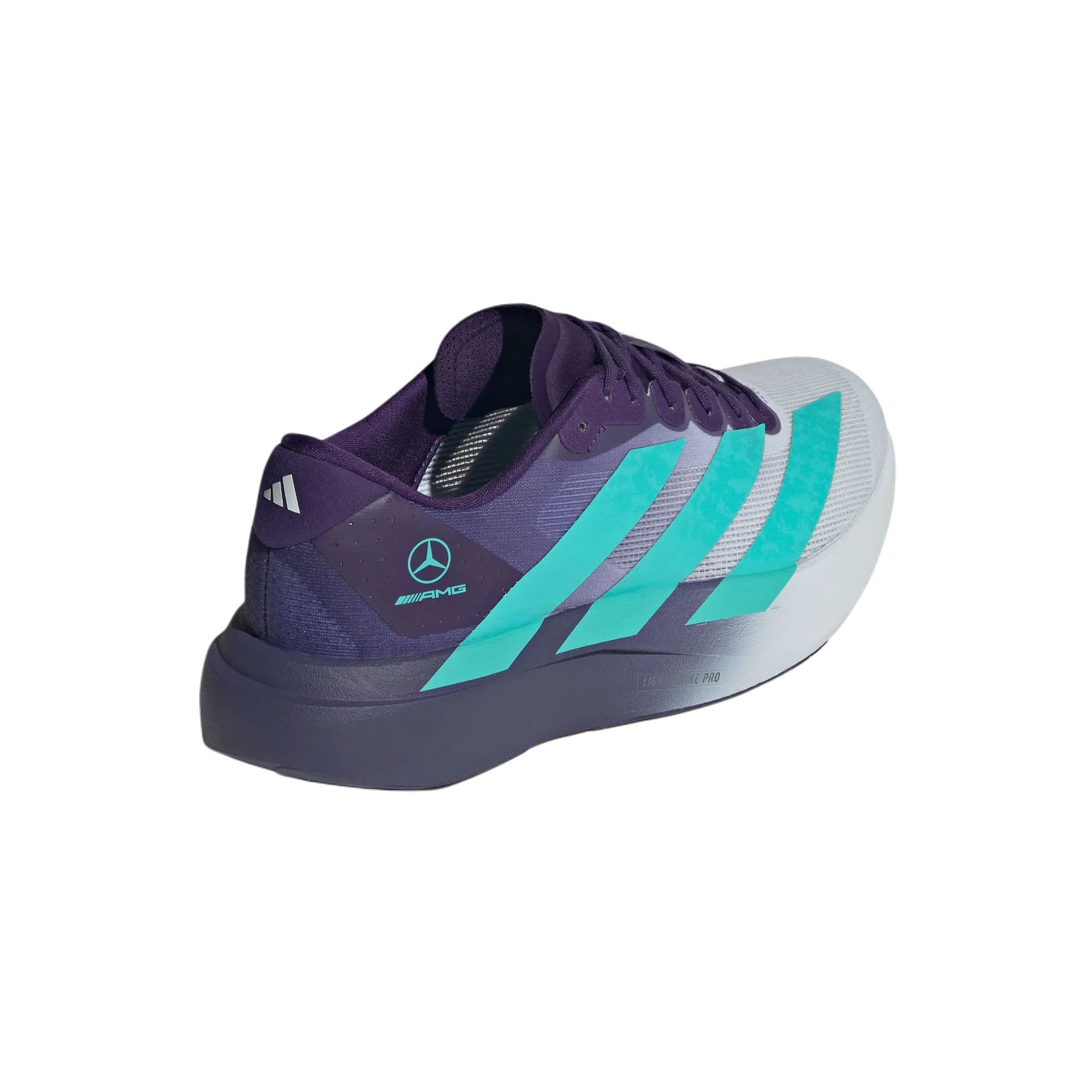 Кроссовки для бега Adidas Adizero Evo SL Беговые кроссовки Низкий Топ Светло-синий Полу-мятно-зеленый Темно-фиолетовый Мужской - изображение 5