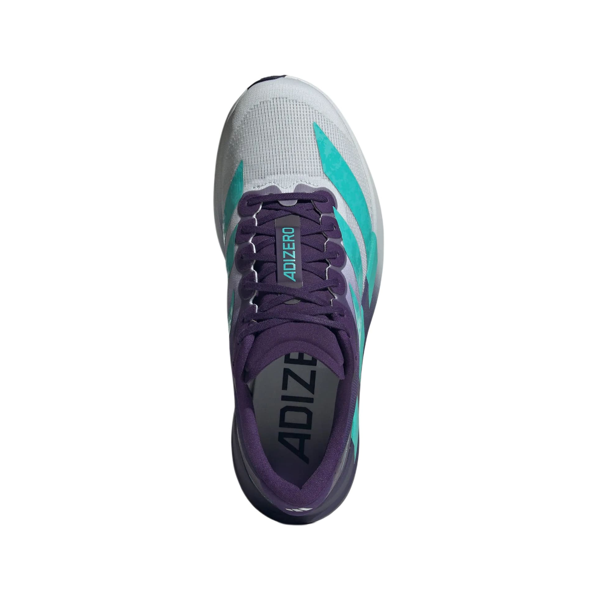 Кроссовки для бега Adidas Adizero Evo SL Беговые кроссовки Низкий Топ Светло-синий Полу-мятно-зеленый Темно-фиолетовый Мужской - изображение 4