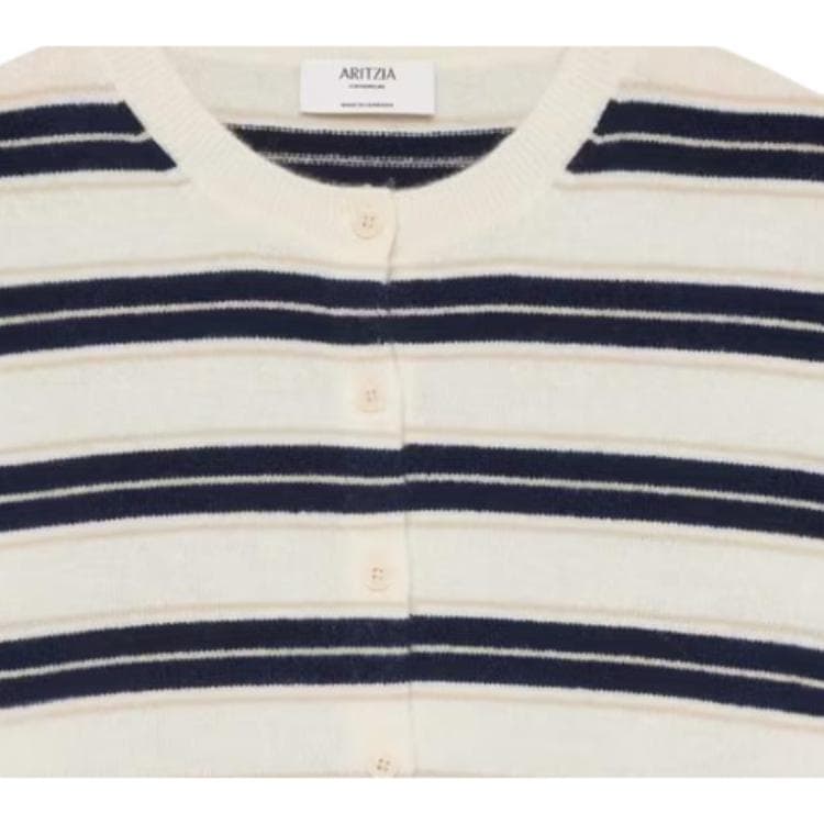 ARITZIA Bare Плюшевый с круглым узором Кардиган с короткими рукавами средней длины Плюшевый с круглым узором Свитер - изображение 5