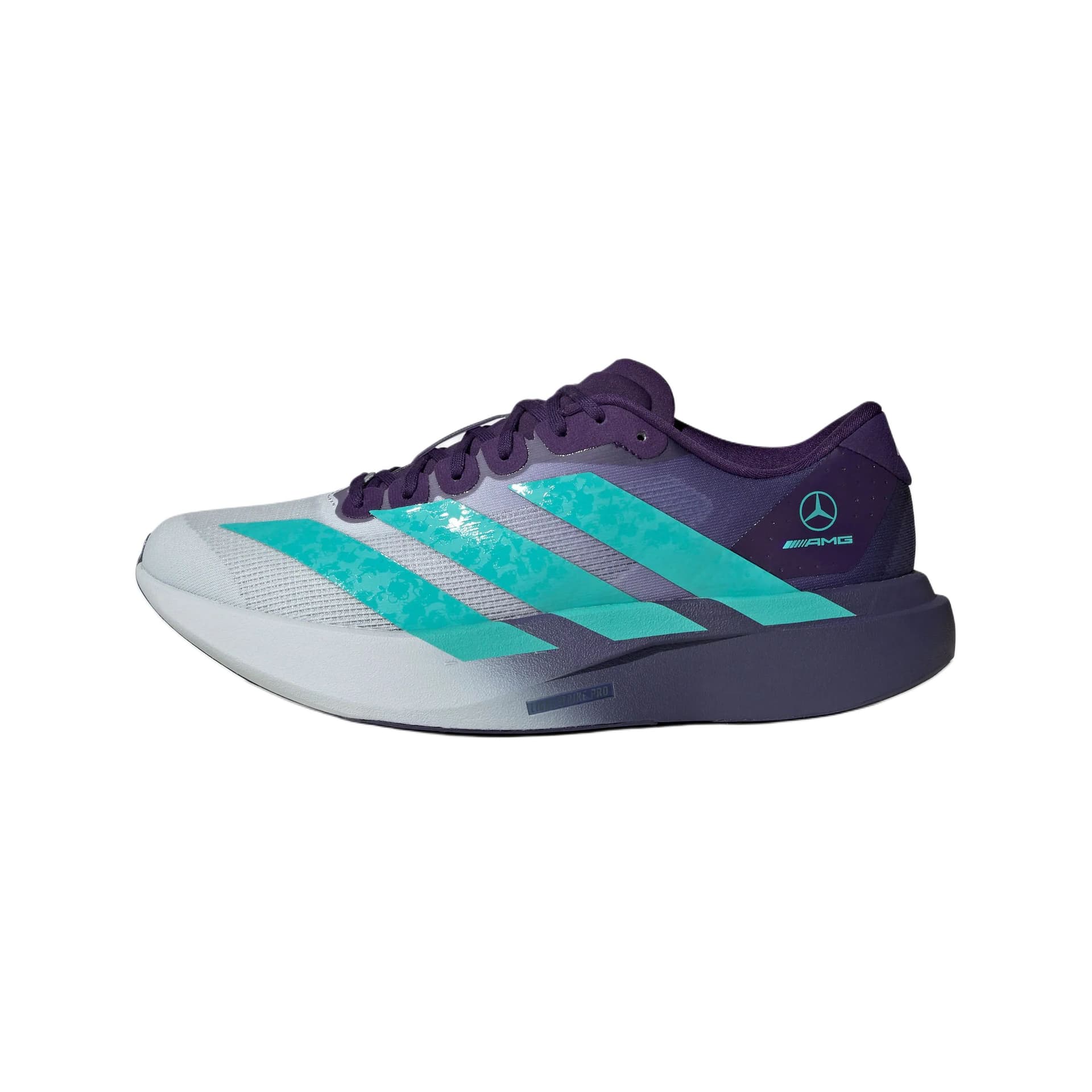 Кроссовки для бега Adidas Adizero Evo SL Беговые кроссовки Низкий Топ Светло-синий Полу-мятно-зеленый Темно-фиолетовый Мужской - изображение 1