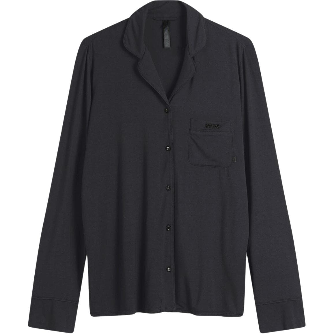 Пижама SKIMS SLEEP LONG SLEEVE BUTTON UP SET ONYX MARBLE TRIM - изображение 1