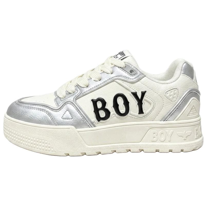 Кроссовки BOY LONDON Скейтборд Кроссовки Низкие Топ Серебристый Белый Унисекс - изображение 1