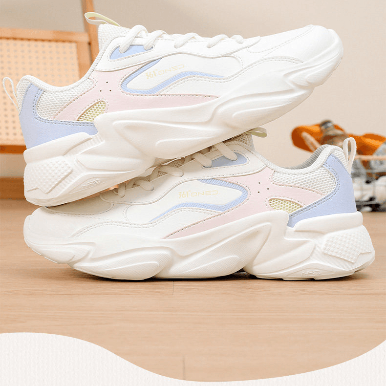 Кроссовки 361° Ice Cream Shoes Повседневная обувь Low Топ Перьевой белый Прозрачный Прозрачный синий Женские - изображение 2