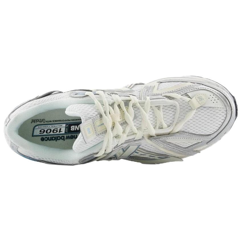 Кроссовки для бега New Balance 1906A Беговые кроссовки Low Топ Белый Светло-синий Серебряный Унисекс - изображение 4