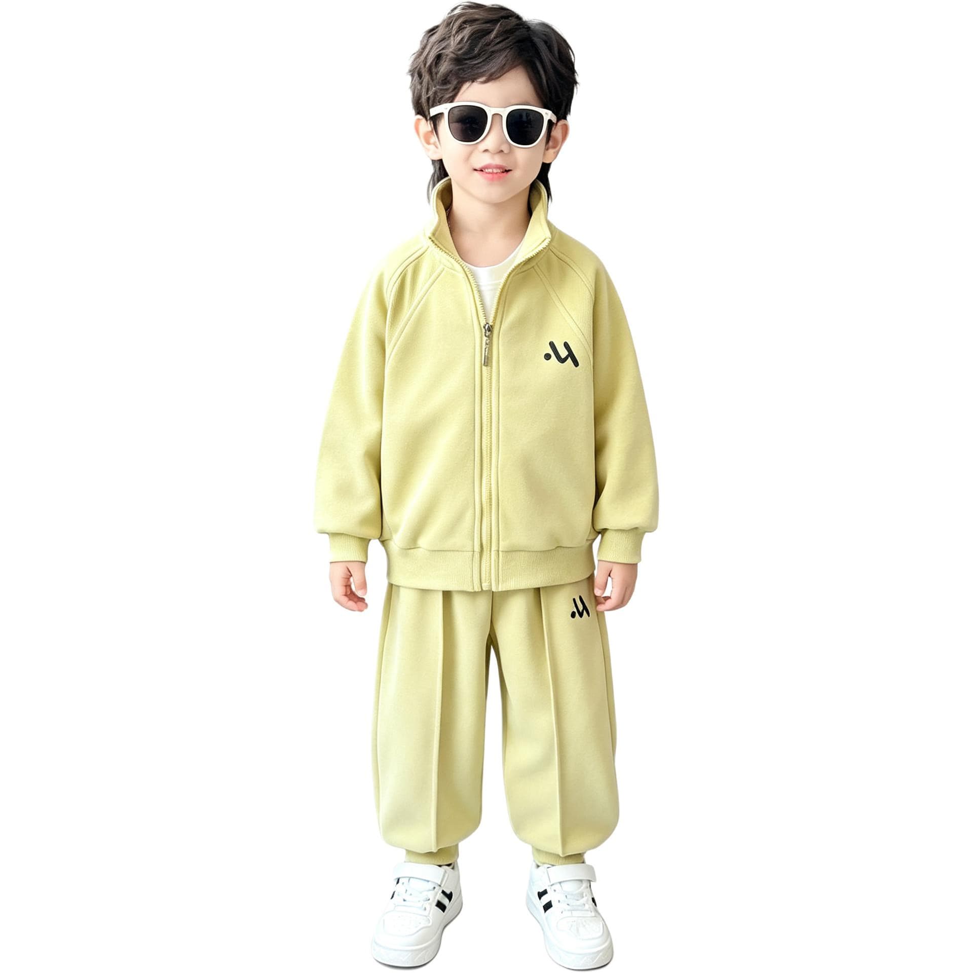 BOBBY ABLEY Зеленый желтый Kids Повседневные спортивные костюмы Наборы - изображение 1
