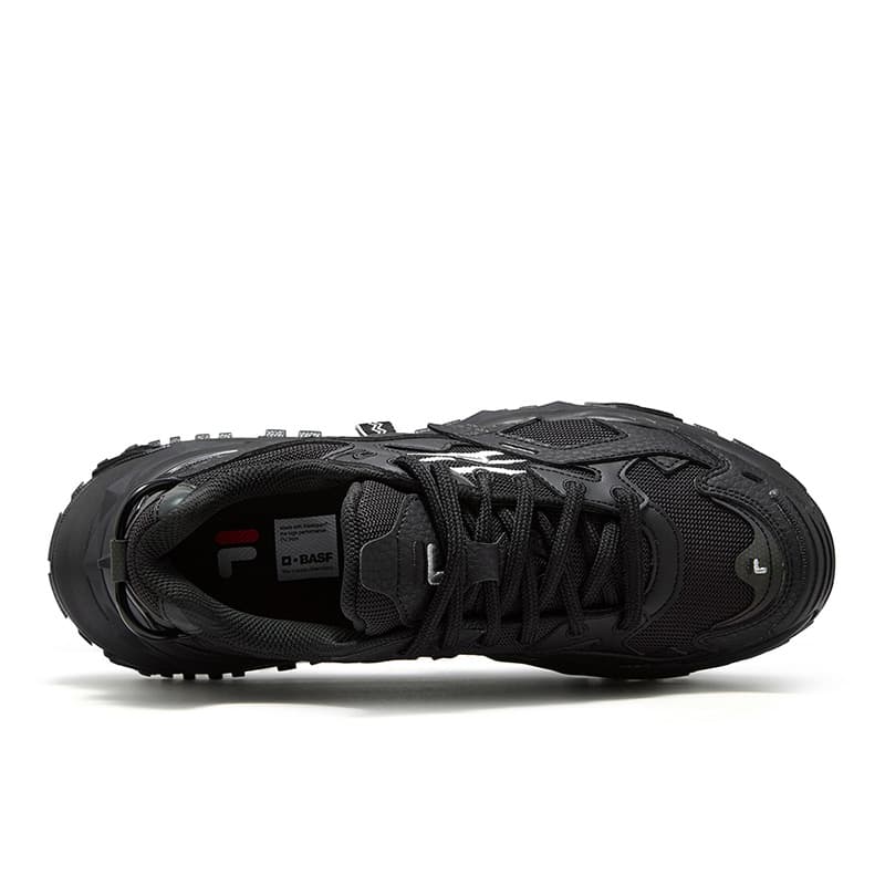 Кроссовки FILA FUSION Bianco Low-Top Massive Sneakers Мужские Черный Космический Серебристый - изображение 4