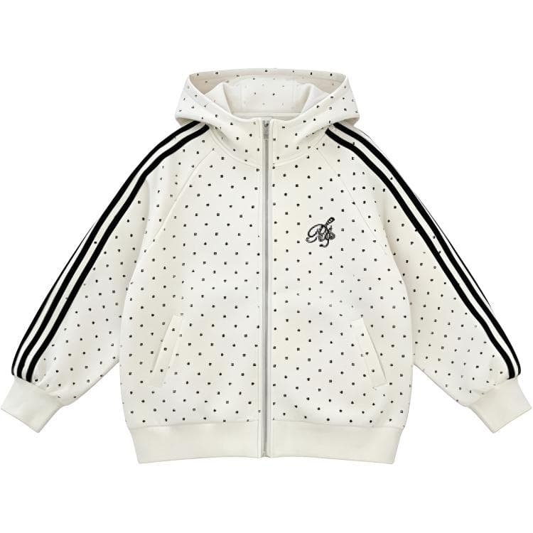 SHIBU 26305 Точка Полосы Пальто Белый Kids Туристическая одежда - изображение 1