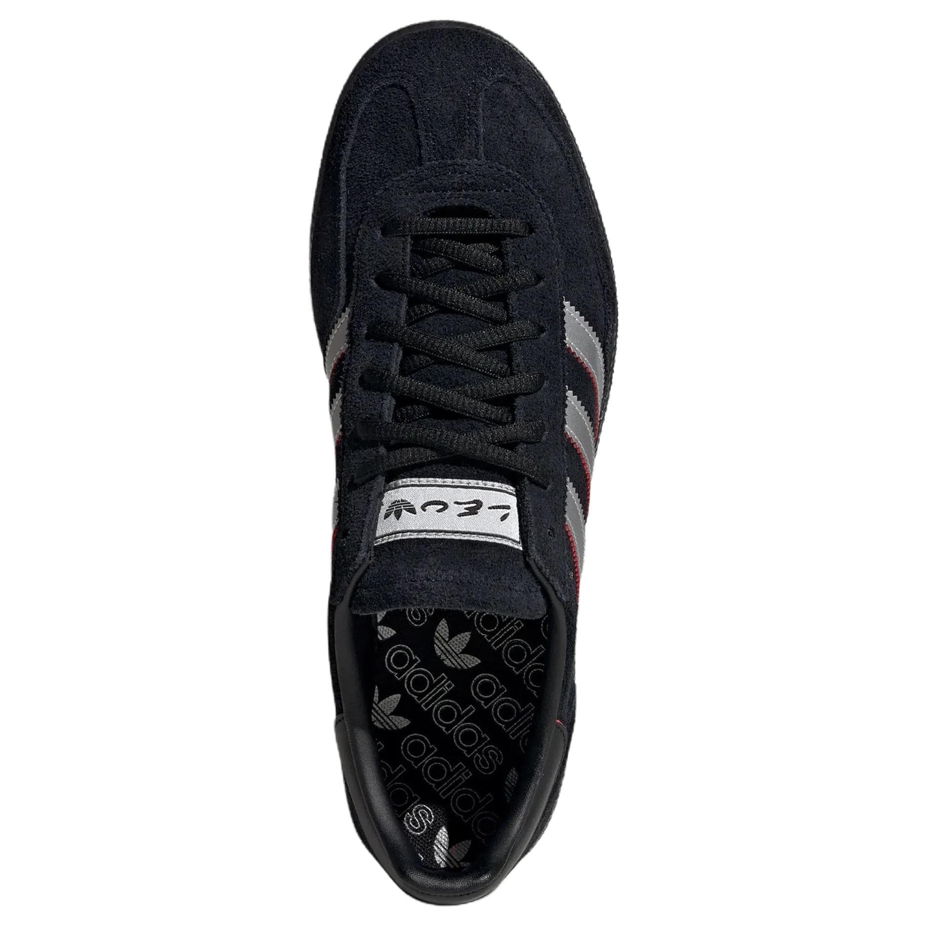 Кроссовки Adidas Originals HANDBALL SPEZIAL Кеды немецкой армии (GAT) Low Топ Черно-серебро Унисекс - изображение 4