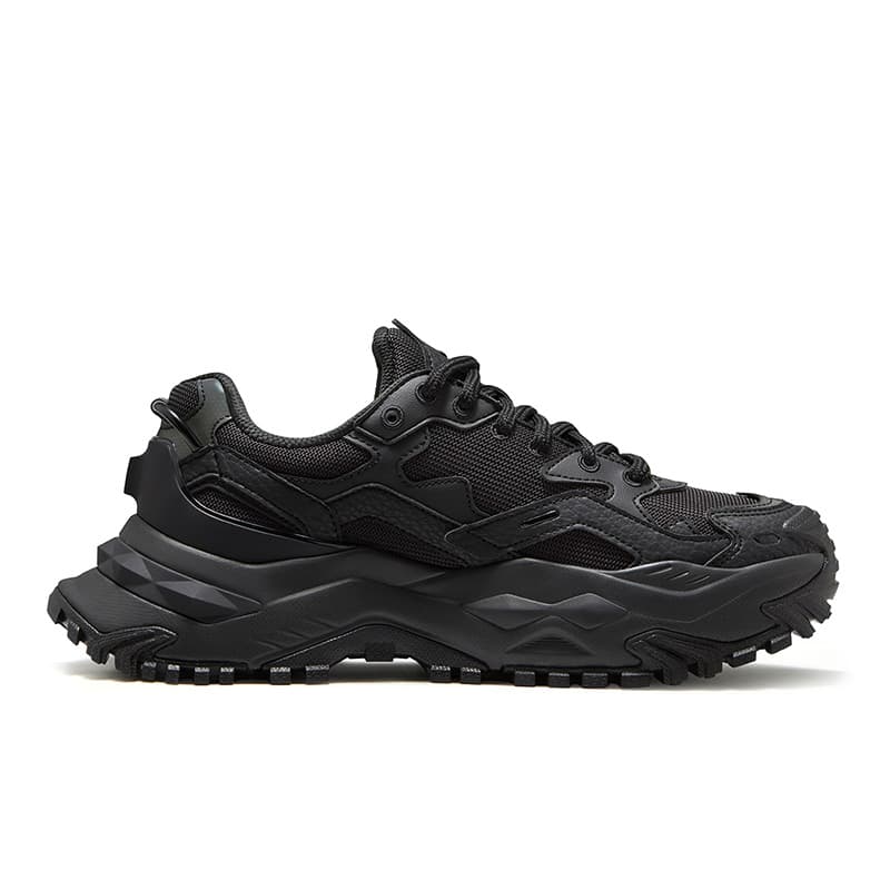 Кроссовки FILA FUSION Bianco Low-Top Massive Sneakers Мужские Черный Космический Серебристый - изображение 2
