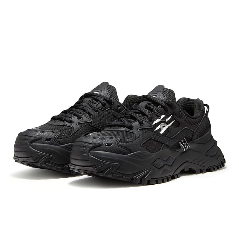 Кроссовки FILA FUSION Bianco Low-Top Massive Sneakers Мужские Черный Космический Серебристый - изображение 3