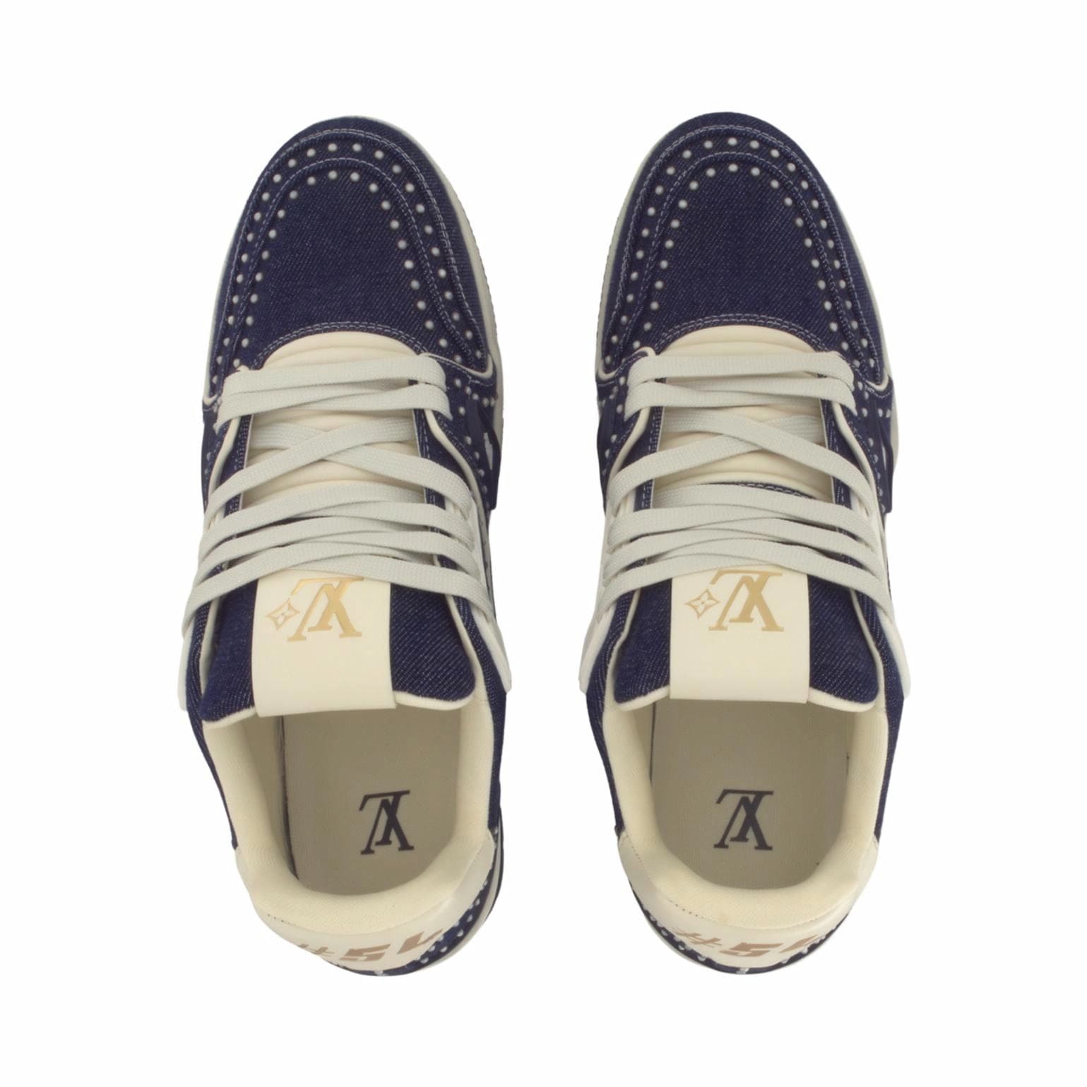 Кроссовки Louis Vuitton Trainer Denim Blue - изображение 4