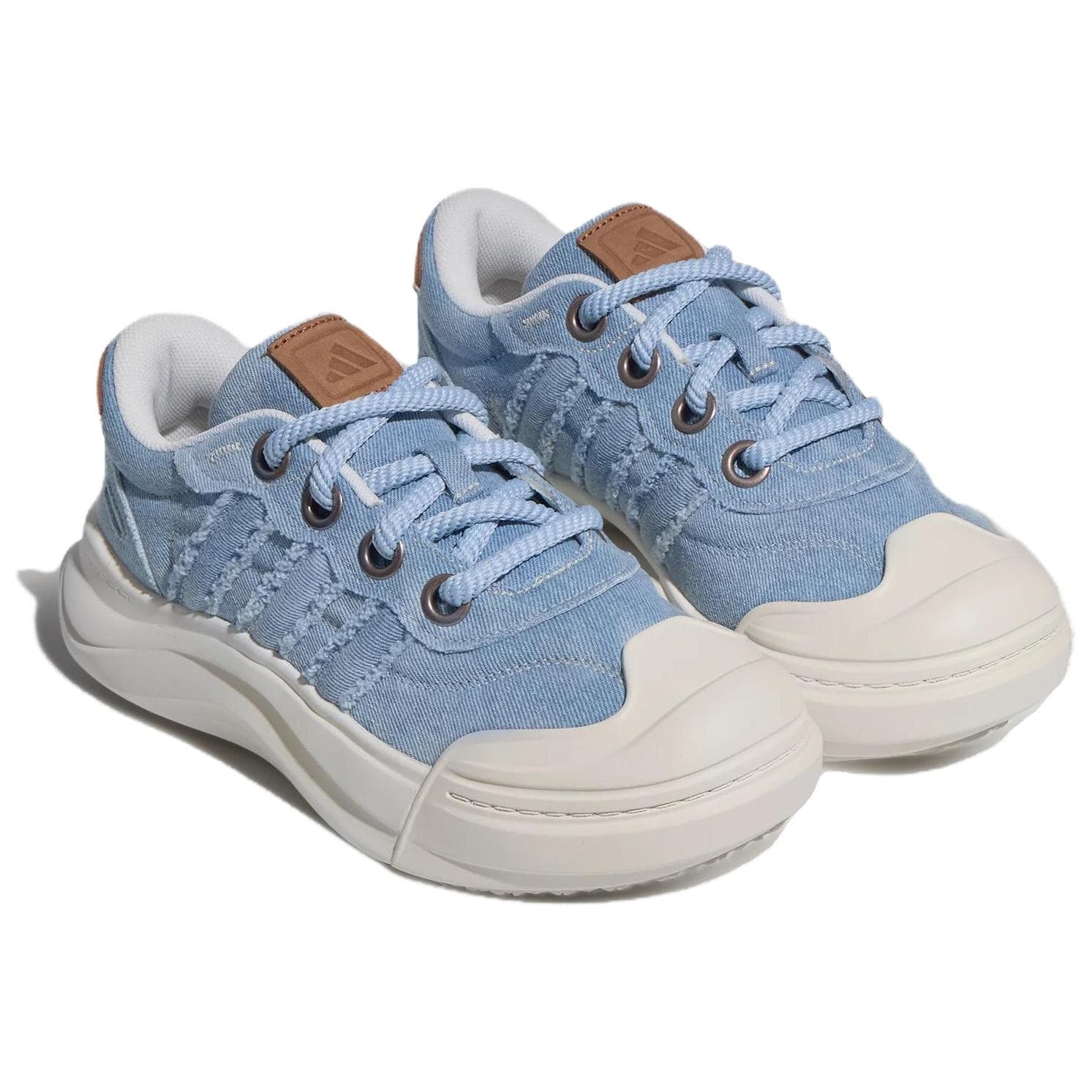 Кроссовки Adidas MAXXCOURT Повседневная обувь Низкий Топ Синий Нефритовый Белый Унисекс - изображение 4