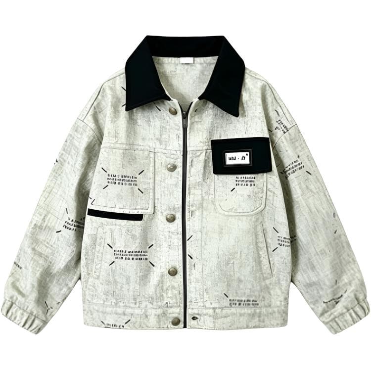 SHIBU 8050 Стиль Числа Хлопок ткань Пальто 42 Абрикос Kids Куртки - изображение 1