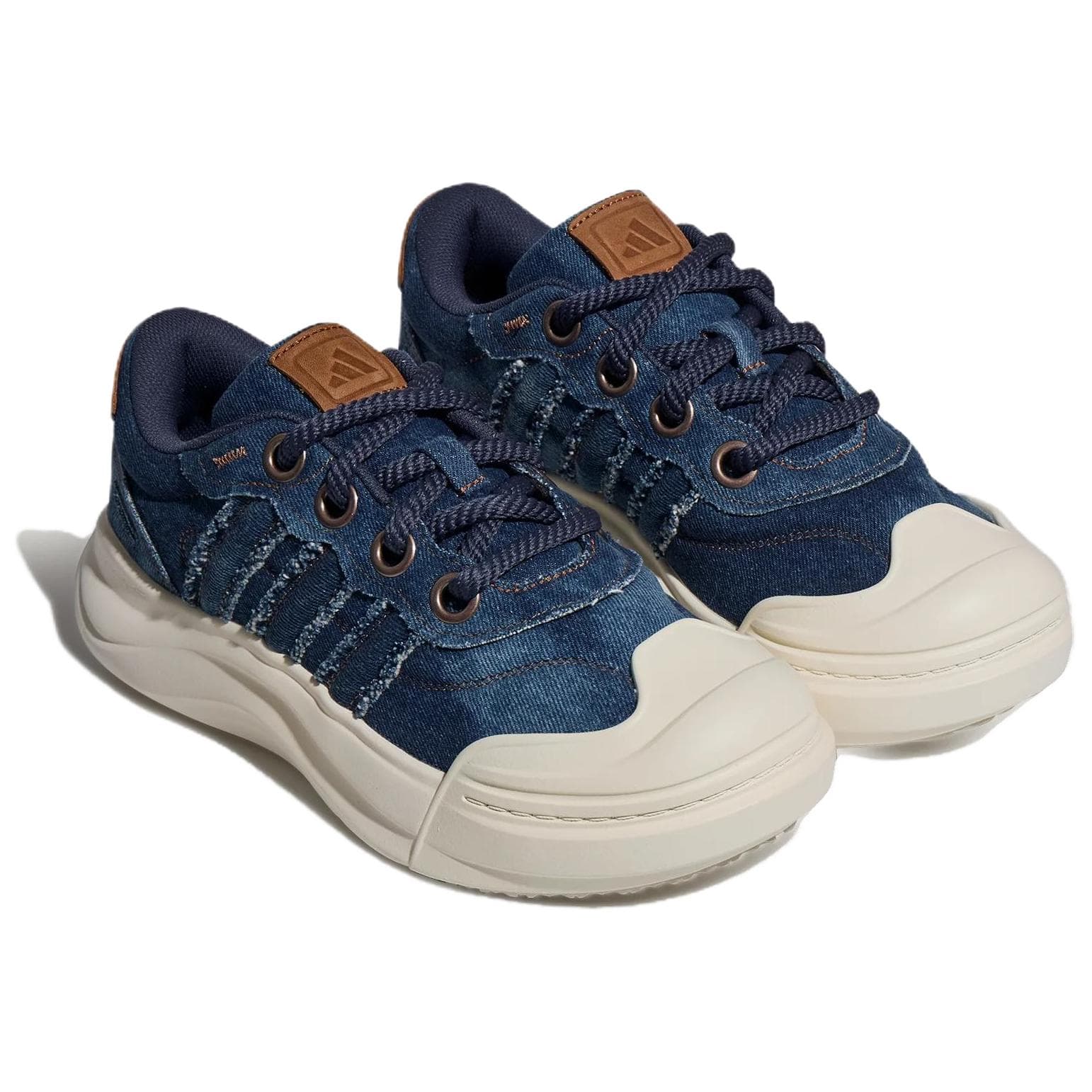 Кроссовки Adidas MAXXCOURT Повседневная обувь Низкий Топ Темно-синий Нефритовый Белый Унисекс - изображение 4