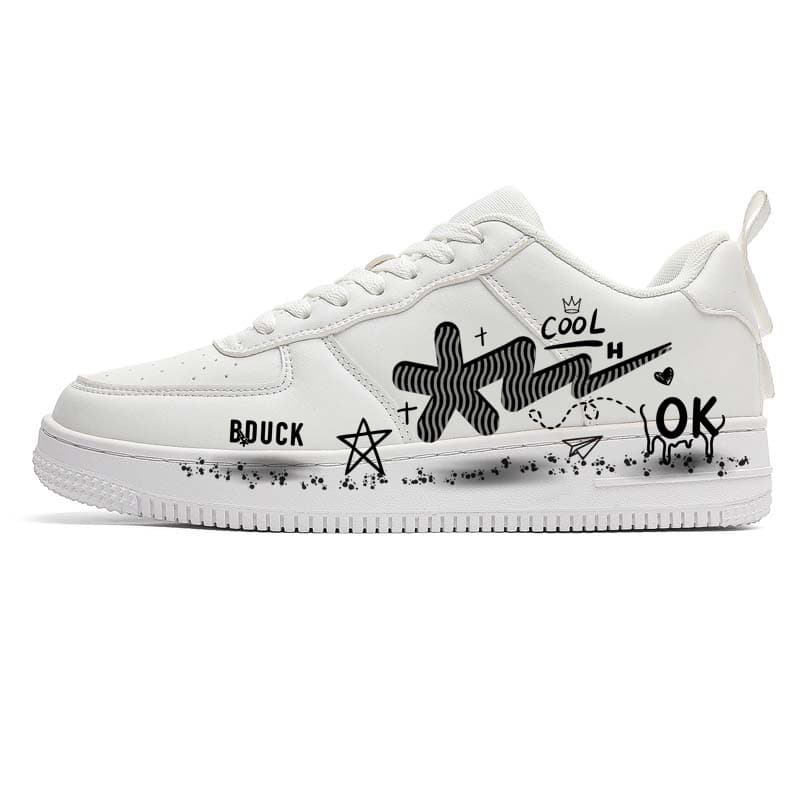 Кроссовки B.DUCK Кеды для скейтбординга Low Топ Черный Унисекс - изображение 5