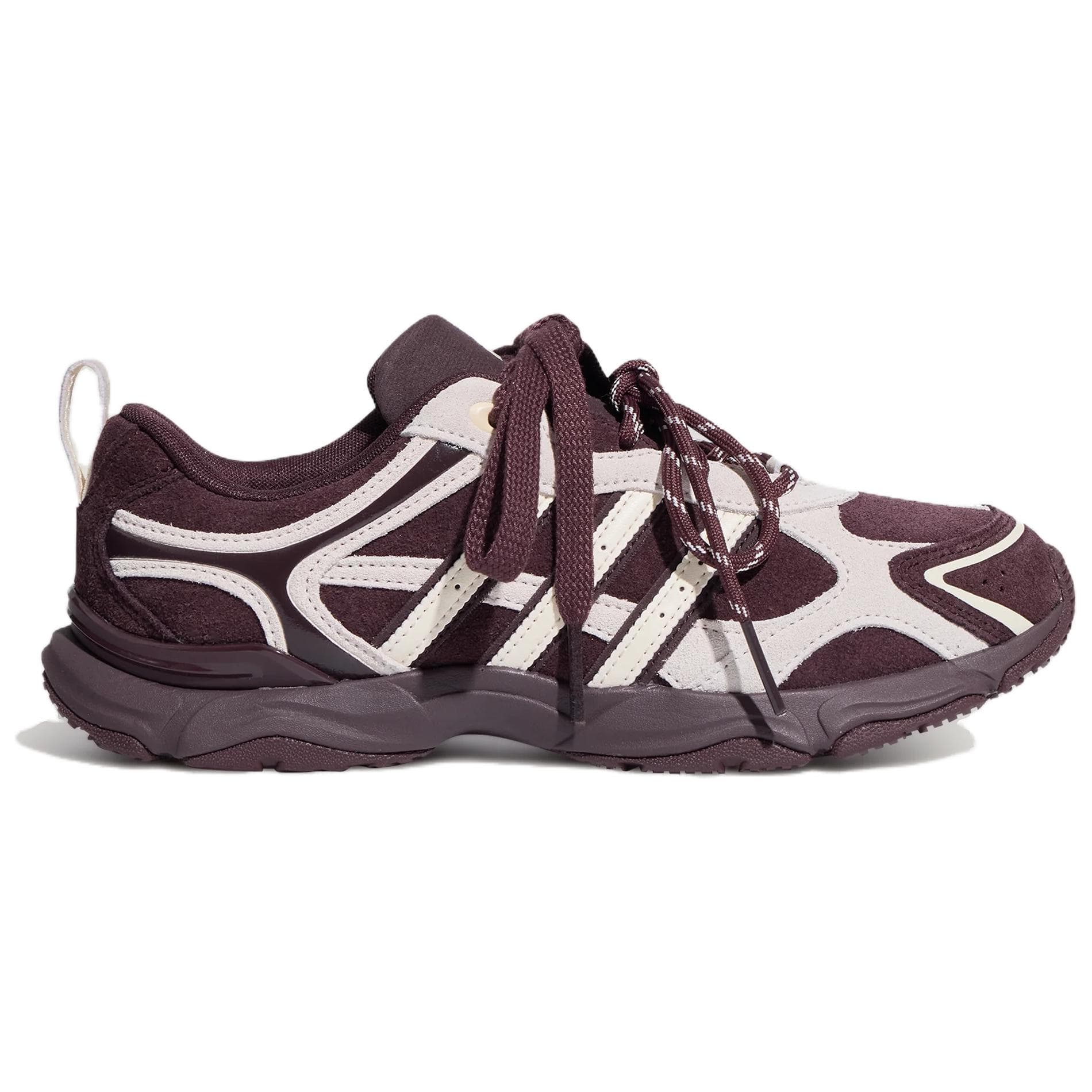 Кроссовки Adidas WHISPER GLIDE Повседневная обувь Низкий Топ Темно-коричневый Слоновая кость Женская - изображение 2