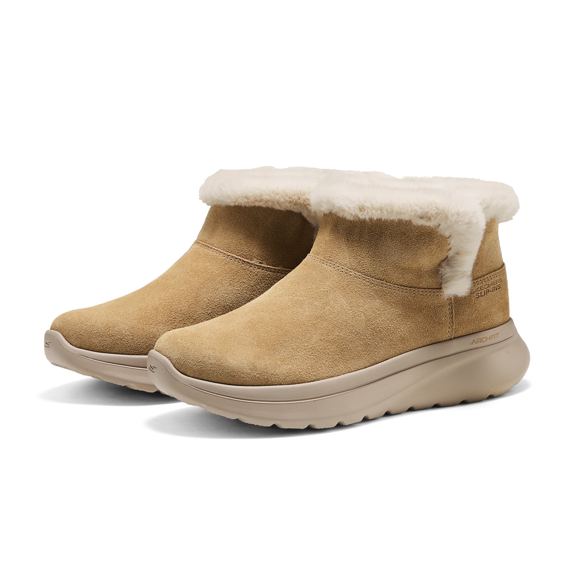 Ботинки зимние Skechers Go Walk Arch Fit Сноубутсы Каштановый CSNT Женские - изображение 6