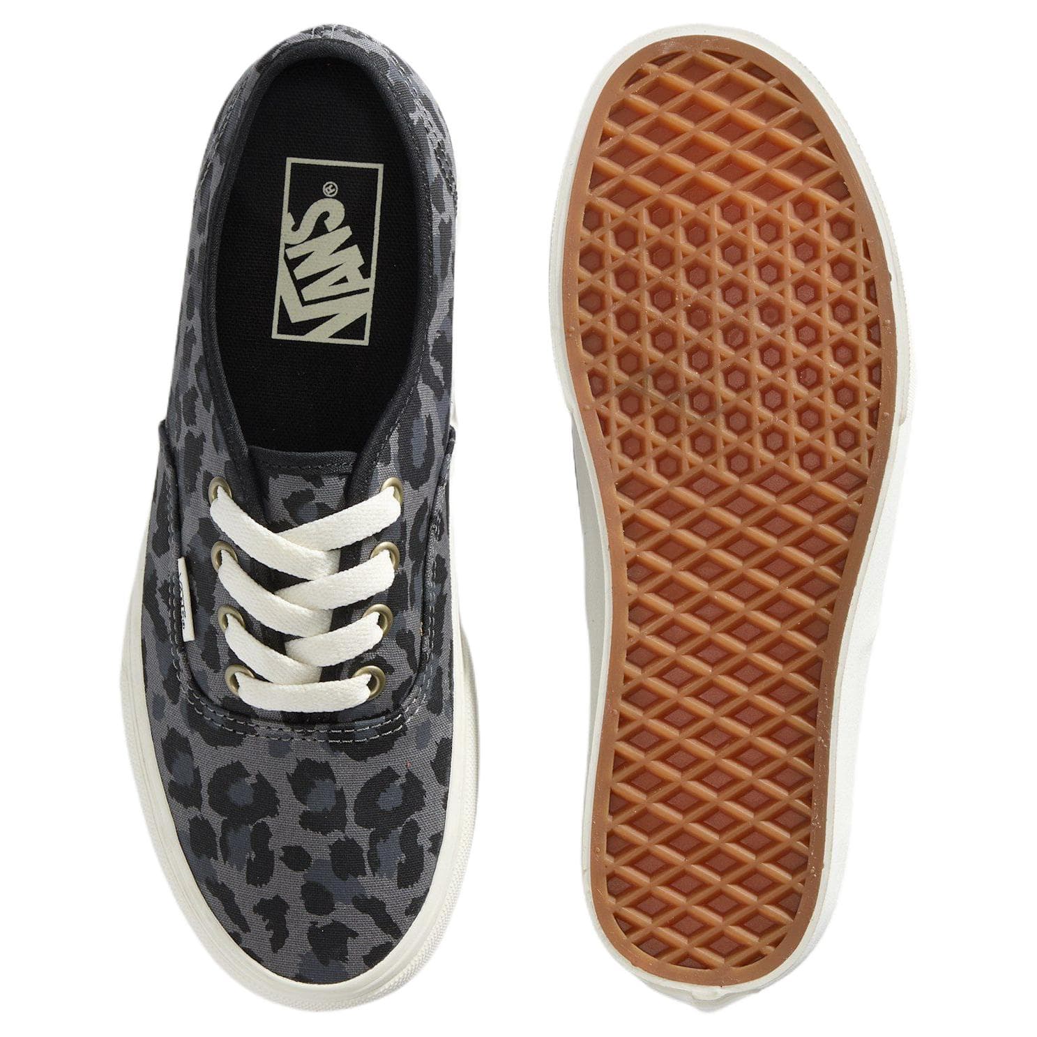 Кеды Vans Аутентичный Кеды Low Топ Черный белый серый Унисекс - изображение 4